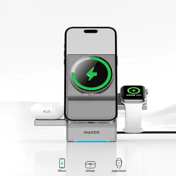 CHARGEUR MAGNETIQUE 3-EN-1