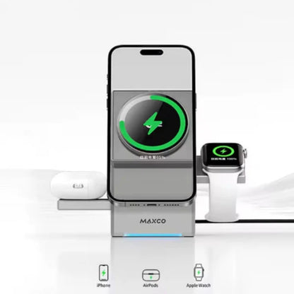 CHARGEUR MAGNETIQUE 3-EN-1